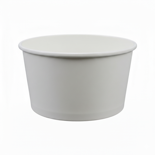 12 oz White Paper Soup Bowl, 115mm - 500 Pcs