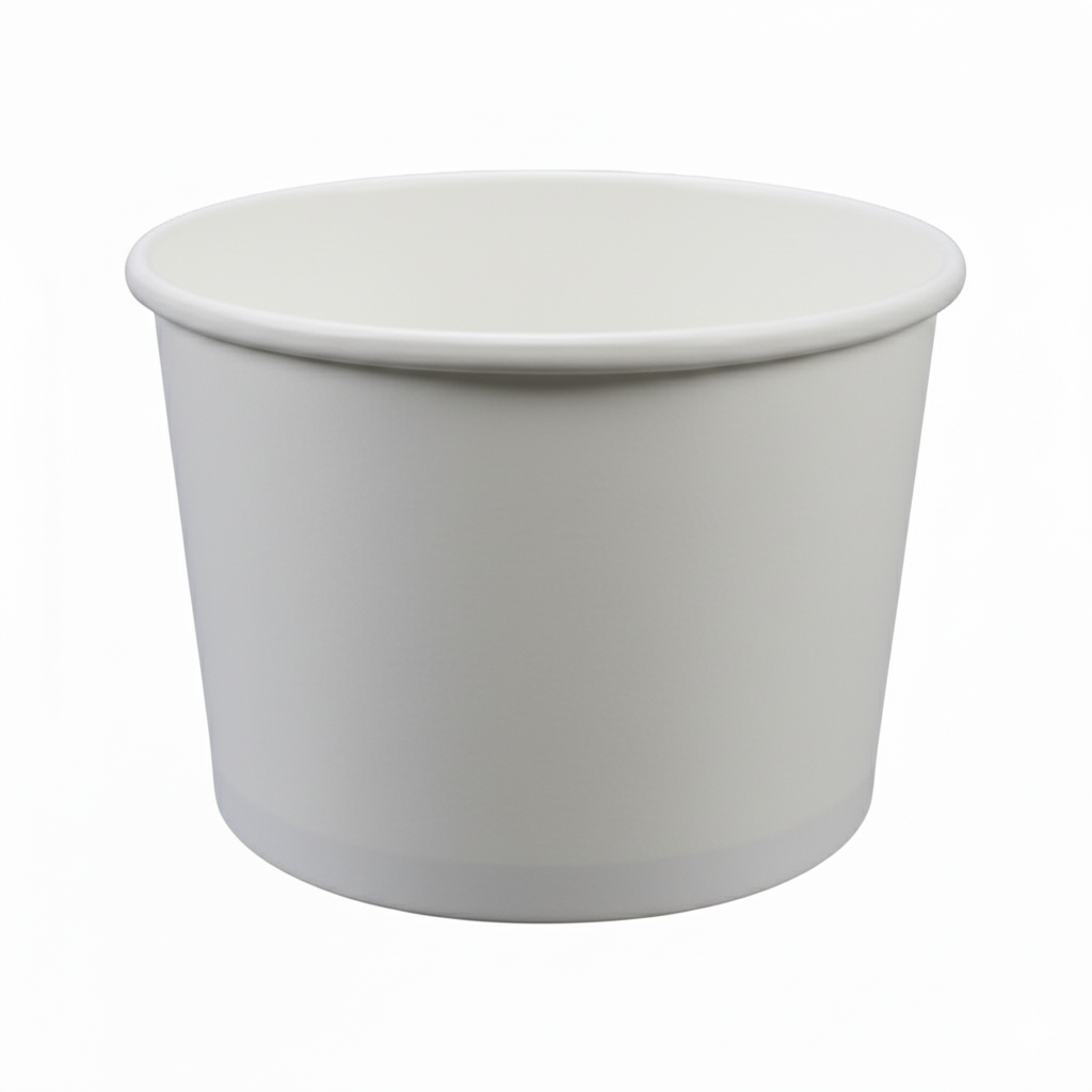 16 oz White Paper Soup Bowl, 115mm - 500 Pcs