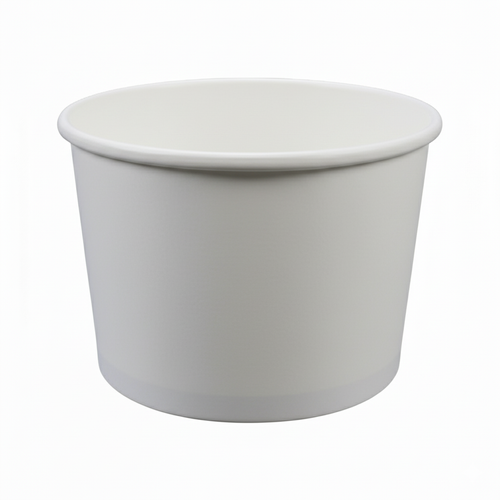 16 oz White Paper Soup Bowl, 115mm - 500 Pcs