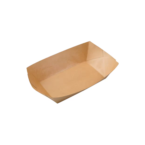 1 lb Kraft Paper Food Tray - 1000 Pcs